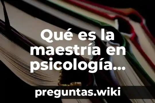 Qué es la maestría en psicología gestalt
