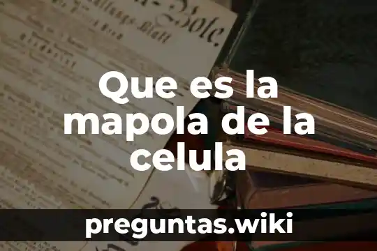 Que es la mapola de la celula