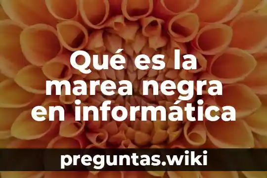 Qué es la marea negra en informática