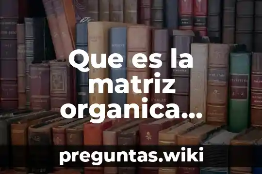 Que es la matriz organica dental