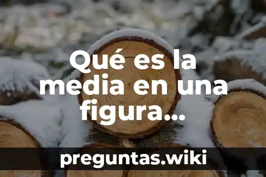 Qué es la media en una figura geométrica
