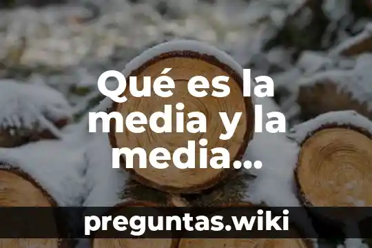 Qué es la media y la media aritmética