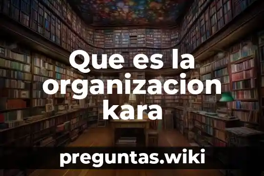 Que es la organizacion kara