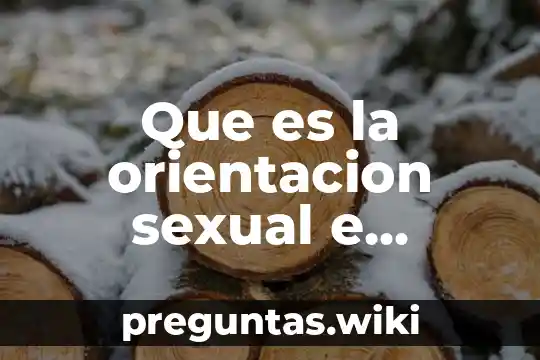 Que es la orientacion sexual e identidad de genero
