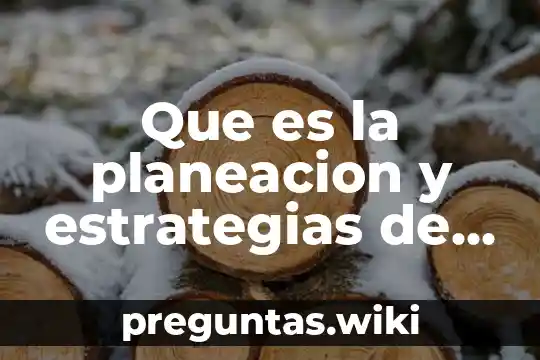 Que es la planeacion y estrategias de capital humano