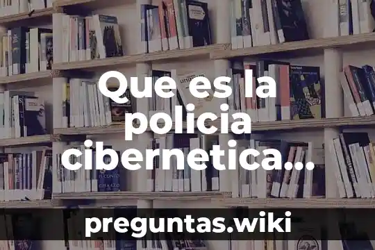 Que es la policia cibernetica concepto