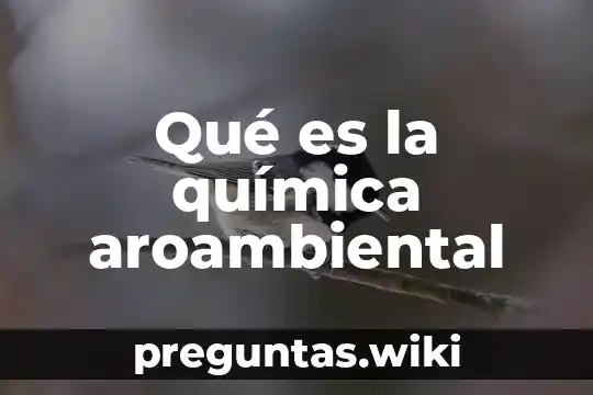 Qué es la química aroambiental