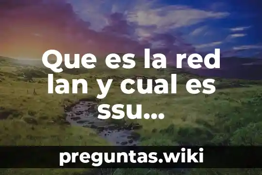 Que es la red lan y cual es ssu velociddaad