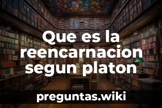 Que es la reencarnacion segun platon