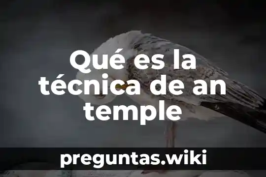 Qué es la técnica de an temple