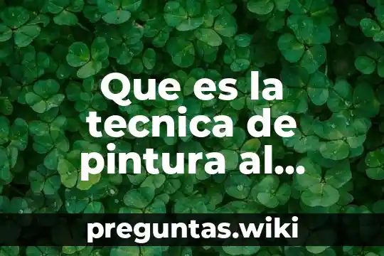 Que es la tecnica de pintura al fresco