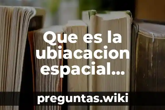 Que es la ubiacacion espacial historia