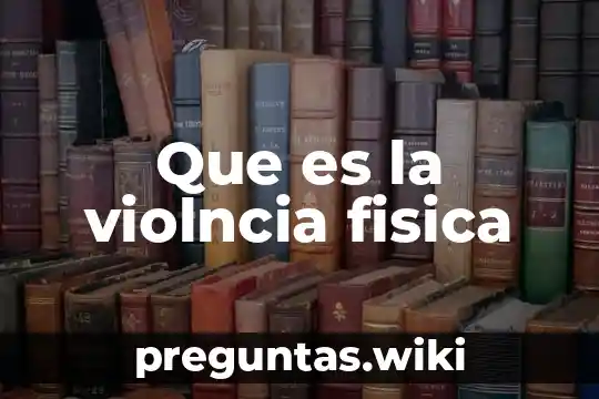Que es la violncia fisica
