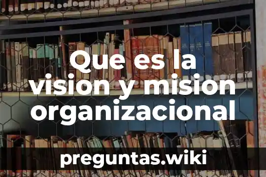 Que es la vision y mision organizacional