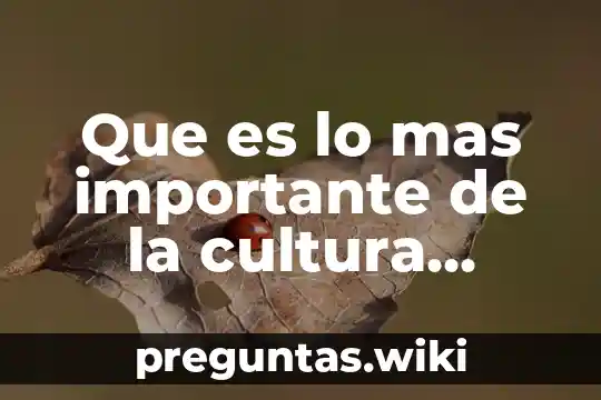 Que es lo mas importante de la cultura teotihuacana