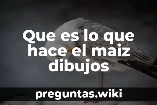Que es lo que hace el maiz dibujos