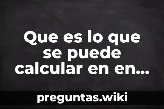 Que es lo que se puede calcular en en cilindro