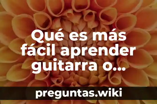 Qué es más fácil aprender guitarra o acordeón