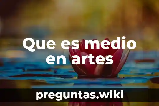 Que es medio en artes