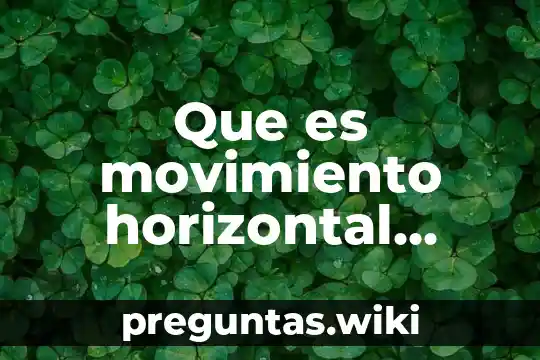 Que es movimiento horizontal basado en tiro parabolico