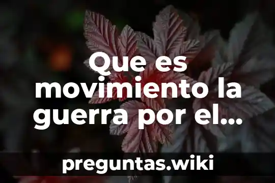 Que es movimiento la guerra por el agua sonora