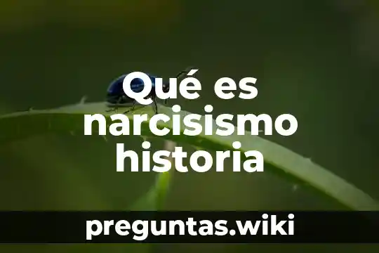 Qué es narcisismo historia