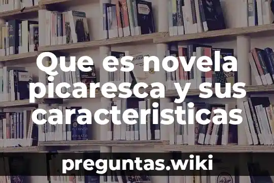 Que es novela picaresca y sus caracteristicas