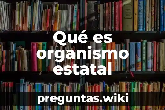 Qué es organismo estatal