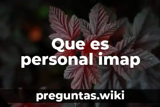 Que es personal imap