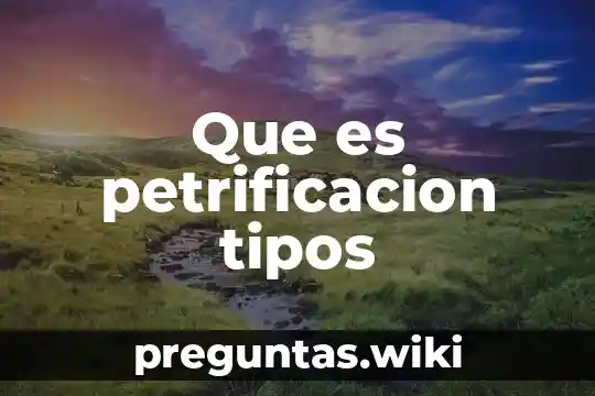 Que es petrificacion tipos