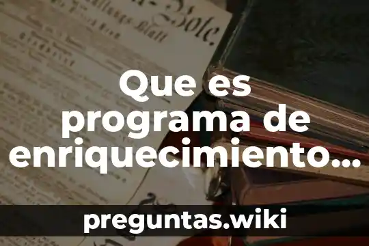 Que es programa de enriquecimiento instrumental