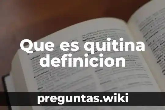 Que es quitina definicion