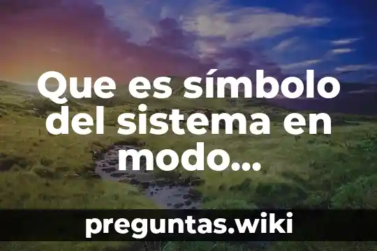 Que es símbolo del sistema en modo administrador