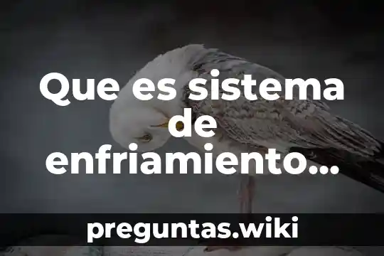 Que es sistema de enfriamiento mediante torre