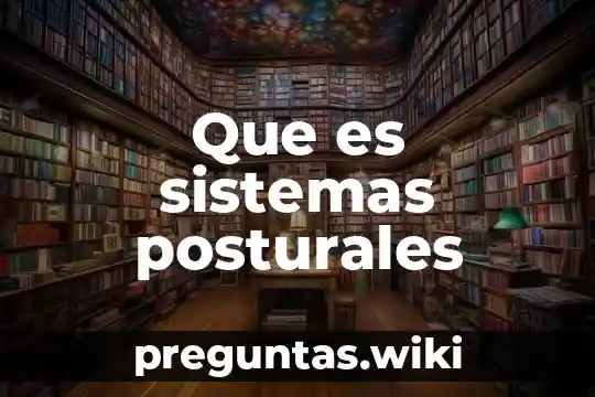 Que es sistemas posturales