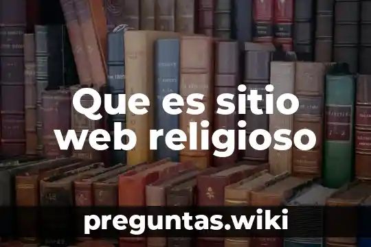 Que es sitio web religioso
