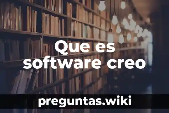 Que es software creo