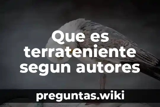 Que es terrateniente segun autores