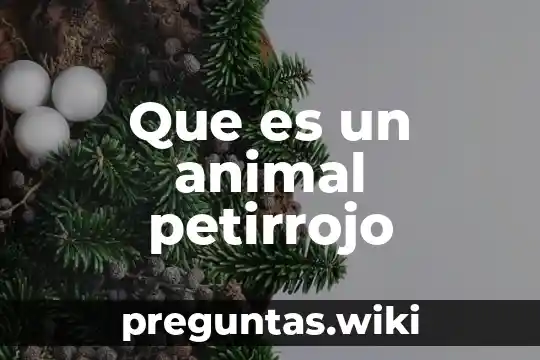 Que es un animal petirrojo