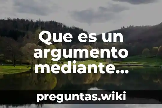 Que es un argumento mediante ejemplos