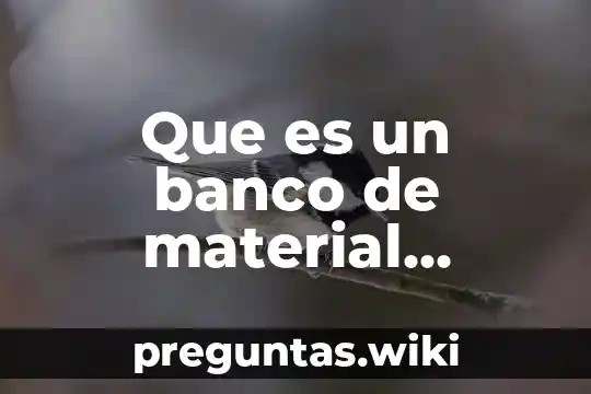 Que es un banco de material mecanica de suelos