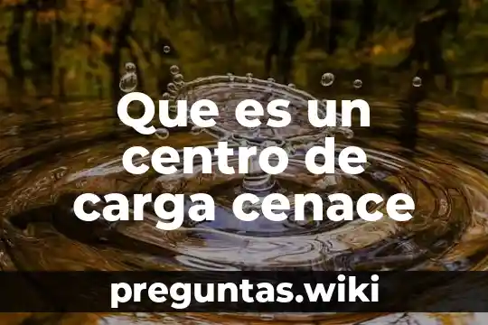 Que es un centro de carga cenace