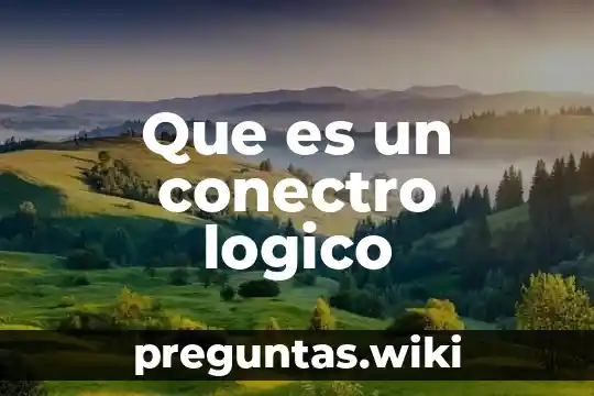 Que es un conectro logico