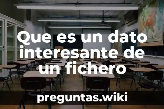 Que es un dato interesante de un fichero
