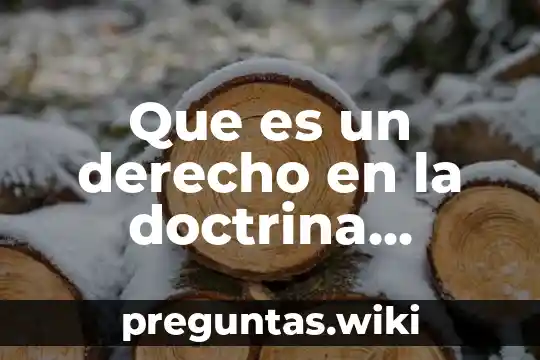 Que es un derecho en la doctrina financiera