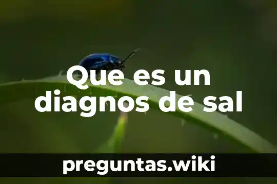 Que es un diagnos de sal