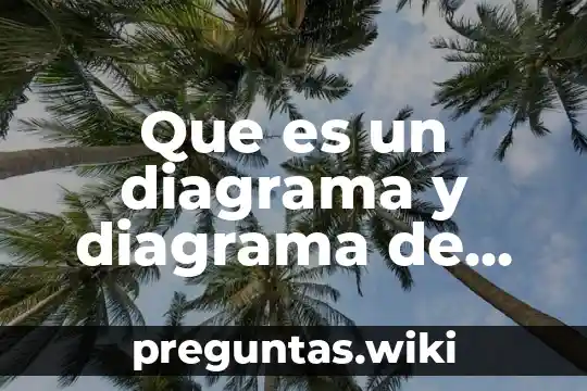 Que es un diagrama y diagrama de red