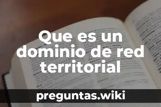 Que es un dominio de red territorial