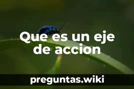 Que es un eje de accion