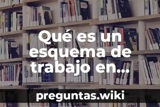 Qué es un esquema de trabajo en fundamentos de investigación